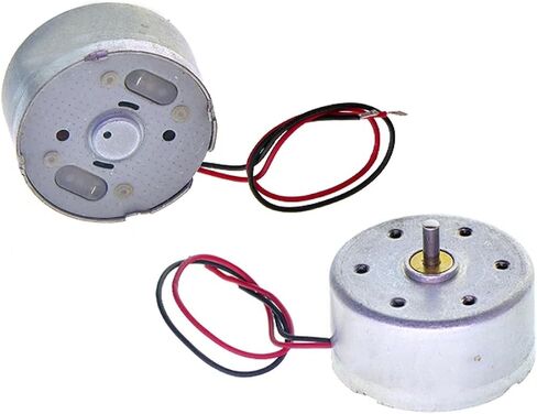 R300C DC MINI MOTOR ، نظام محرك حزام عالي السرعة ، الفضة ، البناء المعدني ، الحجم المدمج ، تصميم تدفق الهواء العنيف للأجهزة المنزلية الصغيرة ، مشاريع DIY in Saudi Arabia