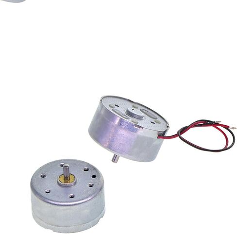 R300C DC MINI MOTOR ، نظام محرك حزام عالي السرعة ، الفضة ، البناء المعدني ، الحجم المدمج ، تصميم تدفق الهواء العنيف للأجهزة المنزلية الصغيرة ، مشاريع DIY in Saudi Arabia
