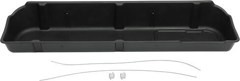 HECASA تحت صندوق تخزين المقعد متوافق مع 2009-2014 FORD F150 Supercrew/Crew Cab W/O SPETWOOFER BIK تحت نظام تخزين المقعد نظام حاوية الأسود in Kuwait