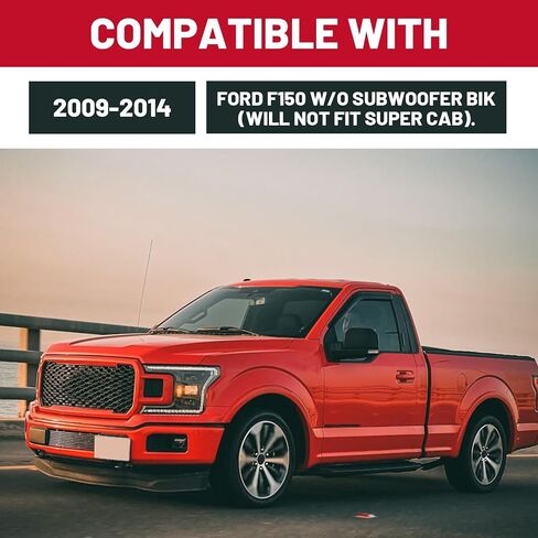 HECASA تحت صندوق تخزين المقعد متوافق مع 2009-2014 FORD F150 Supercrew/Crew Cab W/O SPETWOOFER BIK تحت نظام تخزين المقعد نظام حاوية الأسود in Kuwait