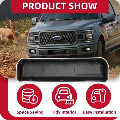 HECASA تحت صندوق تخزين المقعد متوافق مع 2009-2014 FORD F150 Supercrew/Crew Cab W/O SPETWOOFER BIK تحت نظام تخزين المقعد نظام حاوية الأسود in Kuwait