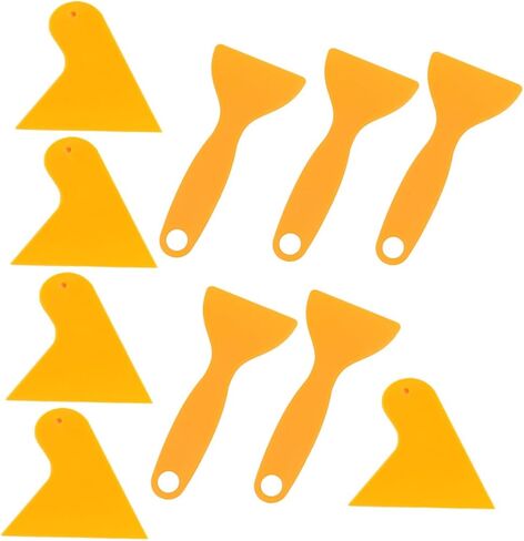 Tidtaleo 10pcs سيارات أفلام مكشفية مثلث وأدوات مستقيمة لتركيب فيلم نافذة السيارة الخفيفة الوزن والغشاء المحمولة إزالة الكاشطات لإكسسوارات السيارات in Kuwait