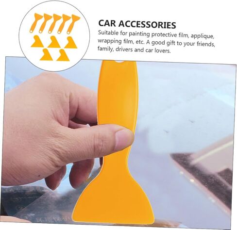 Tidtaleo 10pcs سيارات أفلام مكشفية مثلث وأدوات مستقيمة لتركيب فيلم نافذة السيارة الخفيفة الوزن والغشاء المحمولة إزالة الكاشطات لإكسسوارات السيارات in Kuwait