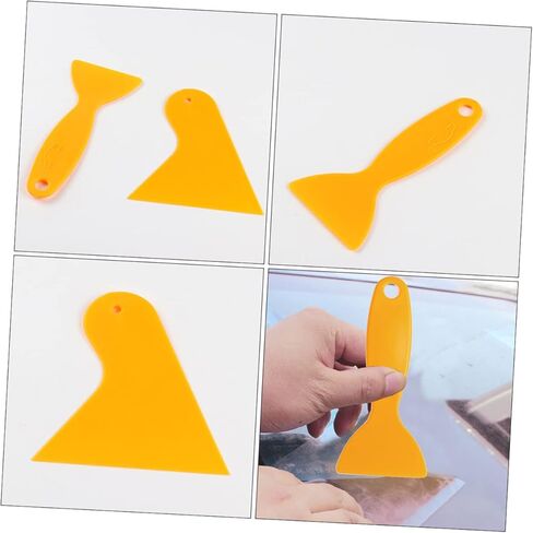 Tidtaleo 10pcs سيارات أفلام مكشفية مثلث وأدوات مستقيمة لتركيب فيلم نافذة السيارة الخفيفة الوزن والغشاء المحمولة إزالة الكاشطات لإكسسوارات السيارات in Kuwait
