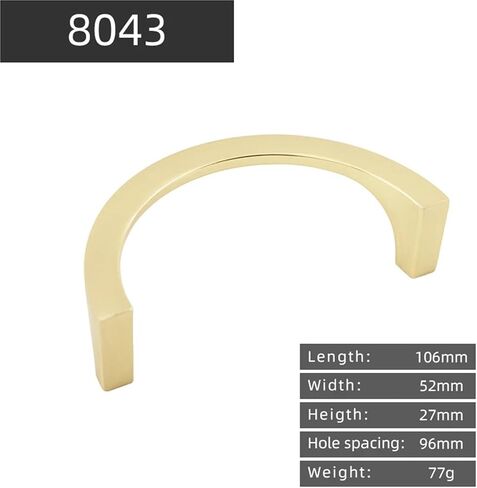 8043-96 Furniture Hardware Semicircular Ring Golden Handle Kitchen Cabinet Drawer Dresser 1Pcs in Saudi Arabia