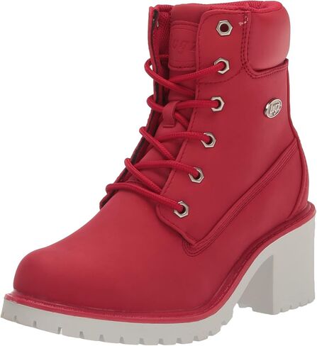 Lugz Womens Clove Lace Up Casual Boots Ankle High Heel 3" & Up - Grey in Kuwait