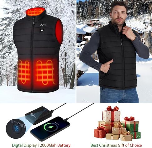 شملت السترة الساخنة Telguua للرجال الذين لديهم حزمة بطارية السترات الدافئة للرجال الساخنة سترة التدفئة الكهربائية القابلة لإعادة الشحن in Kuwait