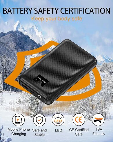 Men Heated Vest for Hunting: Lightweight Heated Vest - Winter Warm USB Heating Jacket with Battery Pack for Hiking in Saudi Arabia