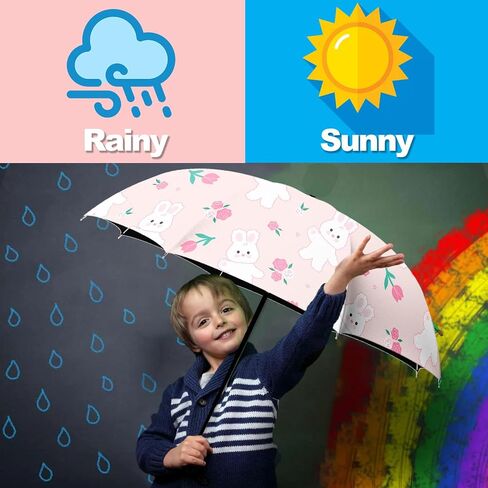 Small Travel Folding Umbrella for Girl, Portable, UV, SunShade, Compact, Automatic, Rain & Wind in Saudi Arabia