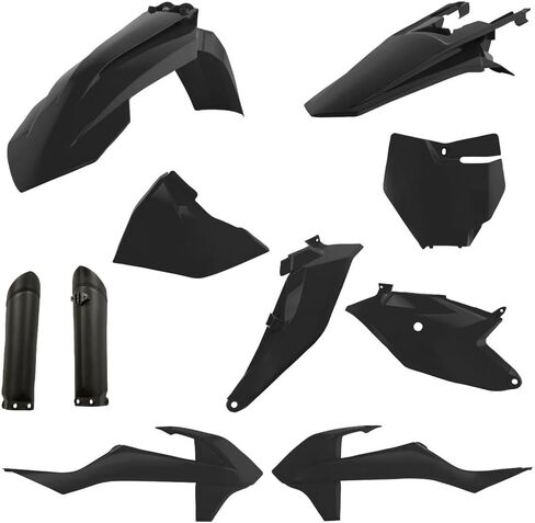 Acerbis Full Plastic Kit Black for KTM 85 SX 2018 in Saudi Arabia