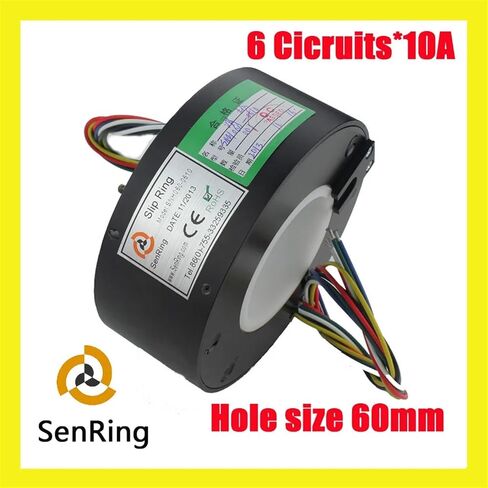 حلقة زلة المولد 60 مم من خلال حلقات الانزلاق التجويف من SNH060 6CIRCUTS 10A in Saudi Arabia