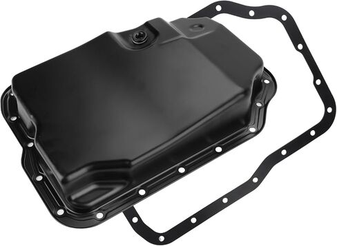 Transmission Oil Pan with Drain Plug and Gasket Compatible with Mazda 2, 3, 5, 6, 3 Sport, Protege, Protege5, Ford Focus, Fusion, Transit Connect, Mercury Replacement for FS50-21-51X in Saudi Arabia