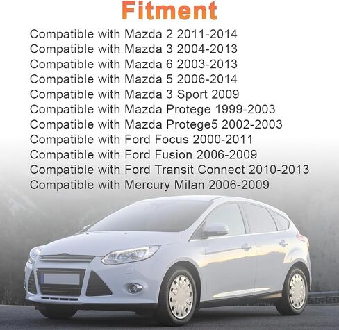 Transmission Oil Pan with Drain Plug and Gasket Compatible with Mazda 2, 3, 5, 6, 3 Sport, Protege, Protege5, Ford Focus, Fusion, Transit Connect, Mercury Replacement for FS50-21-51X in Saudi Arabia
