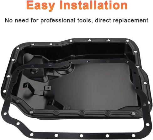 Transmission Oil Pan with Drain Plug and Gasket Compatible with Mazda 2, 3, 5, 6, 3 Sport, Protege, Protege5, Ford Focus, Fusion, Transit Connect, Mercury Replacement for FS50-21-51X in Saudi Arabia
