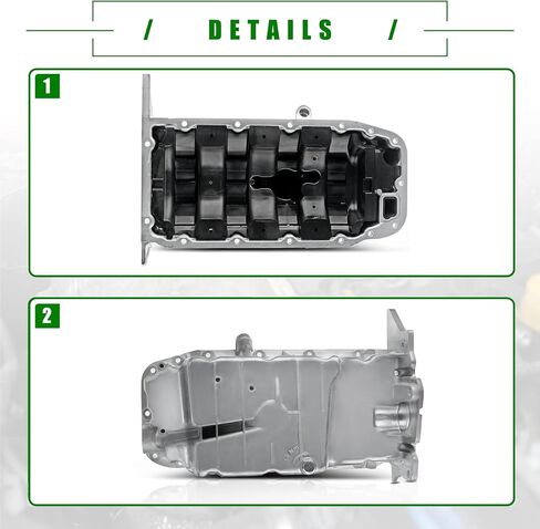 Engine Oil Pan Compatible with Chevrolet Cruze 2010-2016 Cruze Limited 2016 Sonic 2012-2018 Trax 2017-2018 (264-459, 55581970) in Saudi Arabia