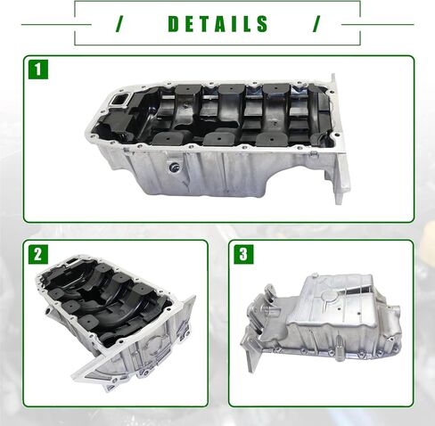 Engine Oil Pan Compatible with Chevrolet Cruze 2010-2016 Cruze Limited 2016 Sonic 2012-2018 Trax 2017-2018 (264-459, 55581970) in Saudi Arabia