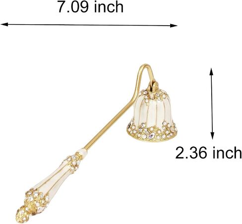 Candle Snuffer, Gold Metal, 7 Inches Long (Pink B) in Saudi Arabia
