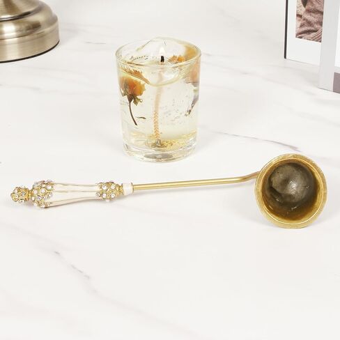 Candle Snuffer, Gold Metal, 7 Inches Long (Pink B) in Saudi Arabia