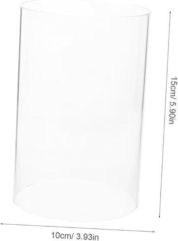 VALICLUD 2pcs Glass Candle Shade Cylindrical Candle Covers for Pillar Open Ended Holders Windproof Holder for Home Decor in Saudi Arabia
