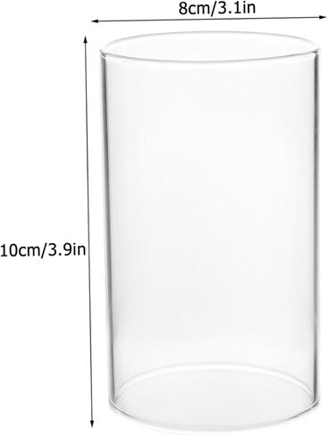 Cabilock 4Pcs Transparent Glass Candle Shades Candle Cup Covers for Use Elegant Candle Holders for Home in Saudi Arabia
