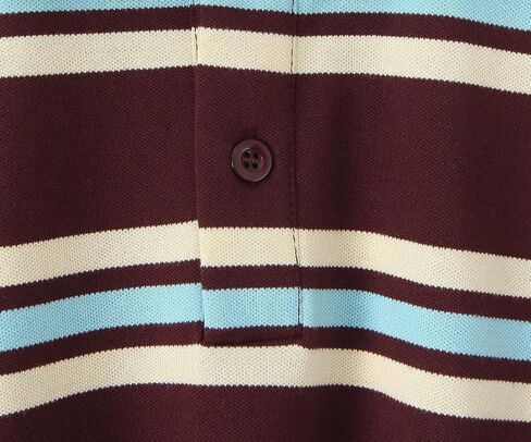 Women's Retro Striped T-Shirt Short Sleeve Polo Shirt in Saudi Arabia