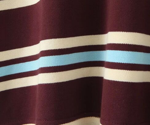 Women's Retro Striped T-Shirt Short Sleeve Polo Shirt in Saudi Arabia