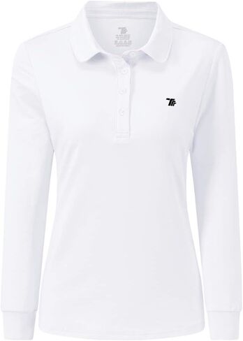 القمصان البولو للجولف Airike للنساء طويل الأكمام ملونًا سريع الجفاف وملابس Activewear-Womens الرياضية in Kuwait