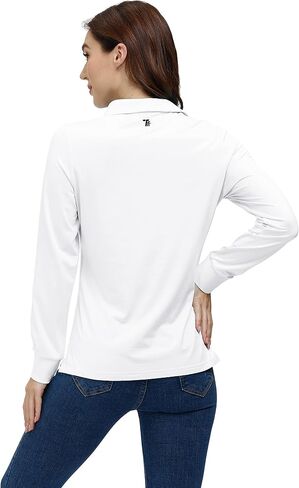 القمصان البولو للجولف Airike للنساء طويل الأكمام ملونًا سريع الجفاف وملابس Activewear-Womens الرياضية in Kuwait