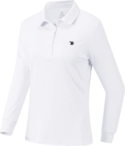 القمصان البولو للجولف Airike للنساء طويل الأكمام ملونًا سريع الجفاف وملابس Activewear-Womens الرياضية in Kuwait