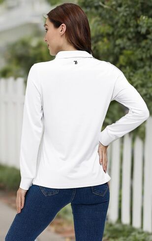القمصان البولو للجولف Airike للنساء طويل الأكمام ملونًا سريع الجفاف وملابس Activewear-Womens الرياضية in Kuwait