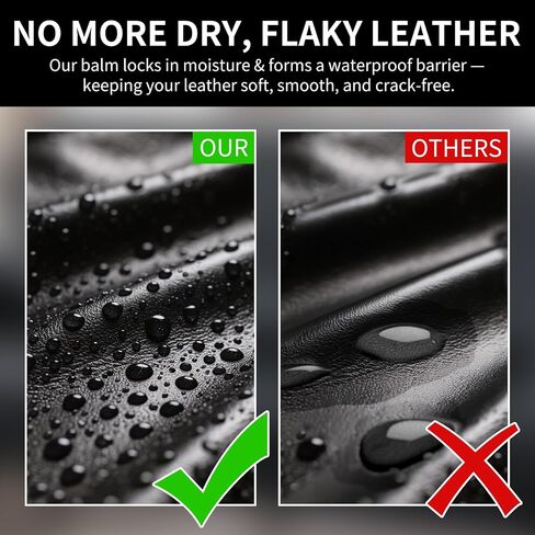 Leather Recoloring Balm and Leather Repair Kit for Furniture, Black Leather Restorer for Couches, Furniture, Car Seats, Leather Paint & Stain for Sofa, Chairs, Bags, and More in Kuwait