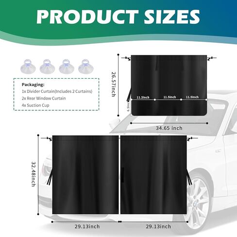 3 مساءً أدوات ظلال نافذة كبيرة من النوافذ ، وأغطية نافذة السيارة المطلية بالفينيل الكثيفة للخصوصية والحفاظ على درجة الحرارة الداخلية التلقائية الرائعة ، والسيارات العالمية للسيارات للنوافذ (كبيرة جدًا) in Kuwait