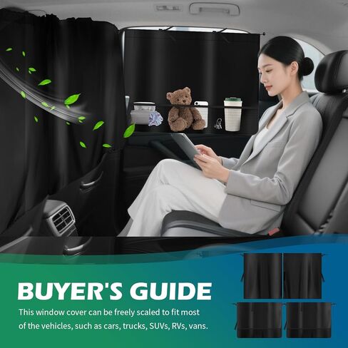 3 مساءً أدوات ظلال نافذة كبيرة من النوافذ ، وأغطية نافذة السيارة المطلية بالفينيل الكثيفة للخصوصية والحفاظ على درجة الحرارة الداخلية التلقائية الرائعة ، والسيارات العالمية للسيارات للنوافذ (كبيرة جدًا) in Kuwait