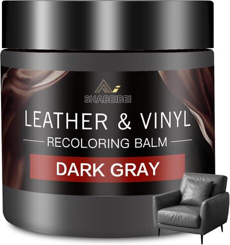 Leather Recoloring Balm and Leather Repair Kit for Furniture, Black Leather Restorer for Couches, Furniture, Car Seats, Leather Paint & Stain for Sofa, Chairs, Bags, and More in Kuwait