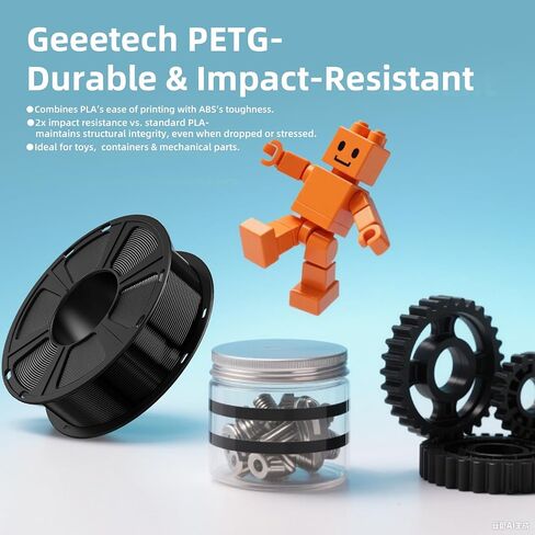 Geeetech Silk PLA Filament 1.75mm Silk Dual Color Filament,Coextrusion Dichromatic Metal-Like Shiny Consumable 1kg (2.2lbs) 1 Spool,Dimensional Accuracy +/- 0.03 mm,Gold Red in Saudi Arabia