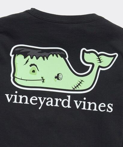 vineyard vines Boys' Glow-in-The-Dark Franken-Whale Long-Sleeve Pocket Tee in Saudi Arabia
