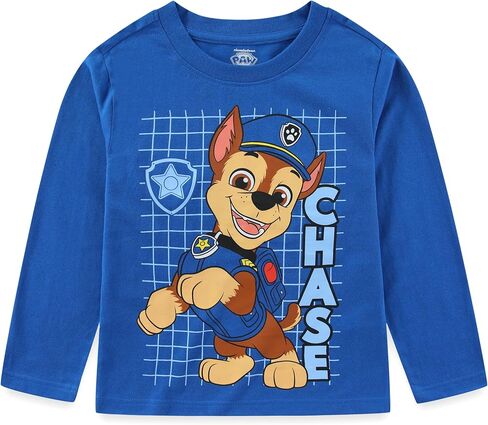 Paw Patrol Nickelodeon Boys Long Sleeve Shirt 3 Pack for Toddler and Big Kids in Saudi Arabia