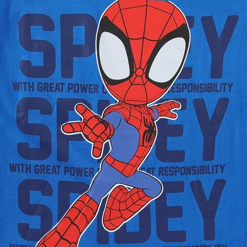 Marvel Spidey وأصدقائه المدهشون الأولاد قميص طويل الأكمام 3 حزمة لطفل صغير وأطفال الكبار in Saudi Arabia