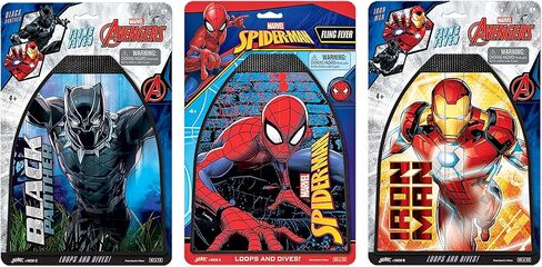 JA-RU Marvel Avengers Kite Launcher Toy w/Rubber Band Slingshot (1 Airplane Glider Assorted) Spiderman Flying Toy for Kids, Boys & Girls. Outdoor Sports Games. Bulk Birthday Gifts. A-6828-1 in Saudi Arabia
