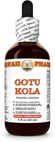Gotu Kola (Centella Asiatica) Dry Leaf Tincture, Made in Hawaii, Organic Raw Materials, All Natural, Vegan, Pure Liquid Extract - 4 fl.oz in Saudi Arabia