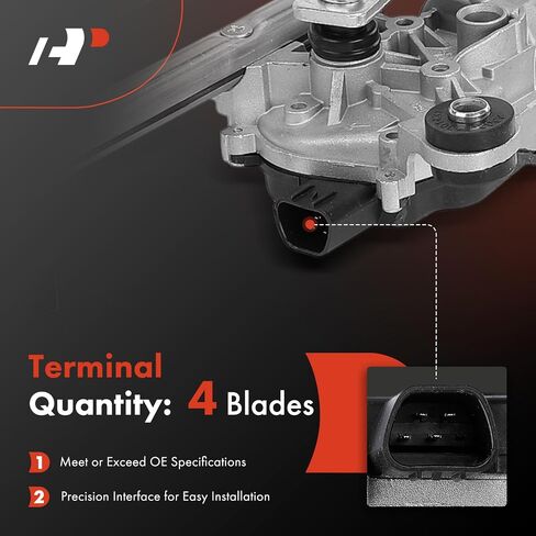 A-Premium Front Windshield Wiper Motor and Linkage Assembly Compatible with Nissan Pathfinder 2013-2020 & Infiniti QX60 2014-2020, JX35 2013 in Saudi Arabia