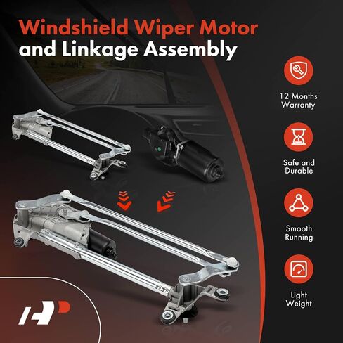 A-Premium Windshield Wiper Motor and Linkage Assembly Compatible with Honda Accord 2003 2004 2005 2006 2007 Coupe in Saudi Arabia