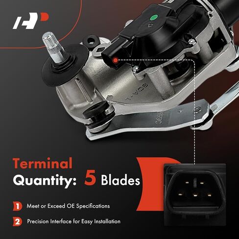 A-Premium Windshield Wiper Motor and Linkage Assembly Compatible with Honda Accord 2003 2004 2005 2006 2007 Coupe in Saudi Arabia