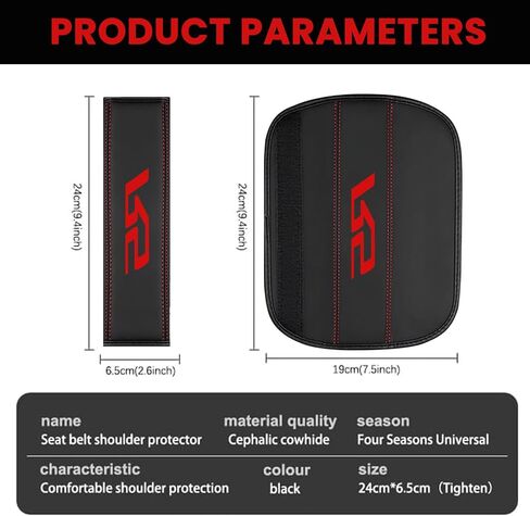 قم بتركيب حزام مقعد Camaro RS متوافق مع إكسسوارات Camaro RS Car Counter Counter Lately 2pcs قيادة أمان مريحة. (أسود) (H-HJD-RS) in Kuwait