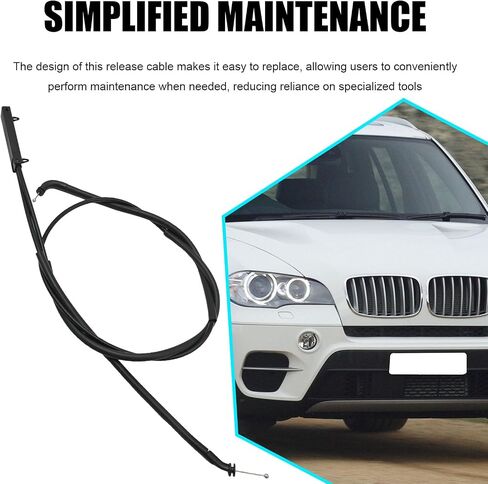 51237184456 القسم الأمامي قفل قفل كابل القفل ، استبدال كبل تحرير محرك محرك ل BMW X5 E70 2007-2014 in Saudi Arabia