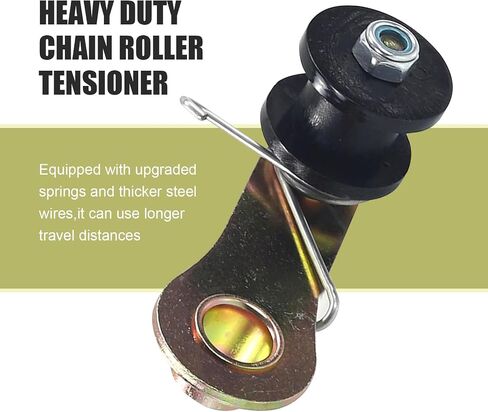 Downhill 1 PC Heavy Duty Chain Roller Tensioner with Spring, Pro Modified Chain Tensioner Wheeler Parts, 110cc 125cc 140cc Chain Adjuster, Universal for Most Motorbicycles, ATV (Black) in Saudi Arabia