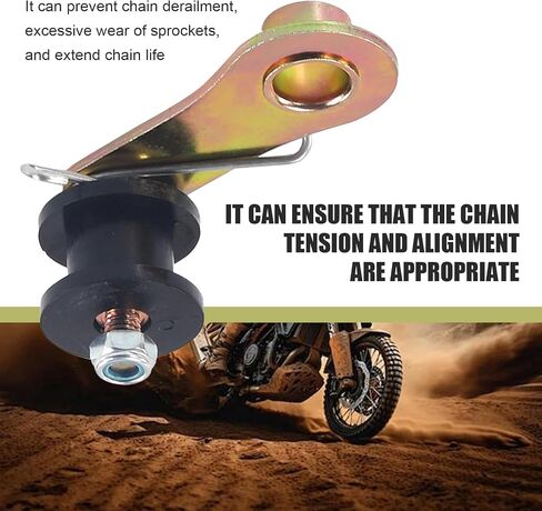 Downhill 1 PC Heavy Duty Chain Roller Tensioner with Spring, Pro Modified Chain Tensioner Wheeler Parts, 110cc 125cc 140cc Chain Adjuster, Universal for Most Motorbicycles, ATV (Black) in Saudi Arabia