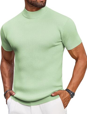 VSSJAVUN MENS MOCK PROTTLENCECK SWEED SLIM FIT SLEEVE SRIPS DISAL in Kuwait