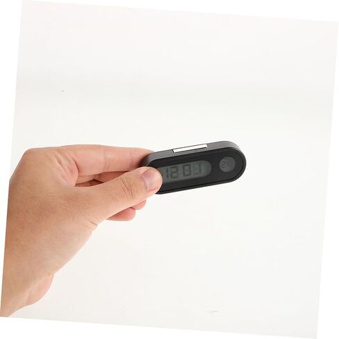 Small Clock with Temperature Display Backlight Mini Clock for Dashboard Real Temperature Monitoring Easy to Read in Low Light Compact Design for Vehicle Use in Saudi Arabia