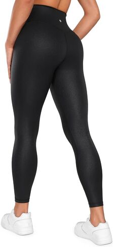 CRZ Yoga Womens Butterluxe Matte Faux Leather Cross Cross Leggings 28 " - V Crossover High Pherenged Lounge in Saudi Arabia